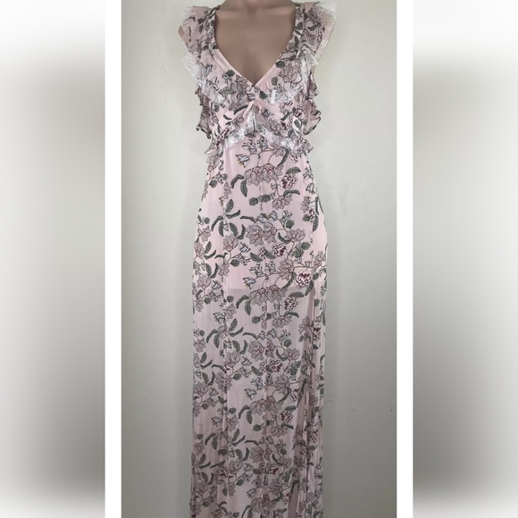 For Love and Lemons Bee Balm Maxi Dress Size Medium - Picture 6 of 12